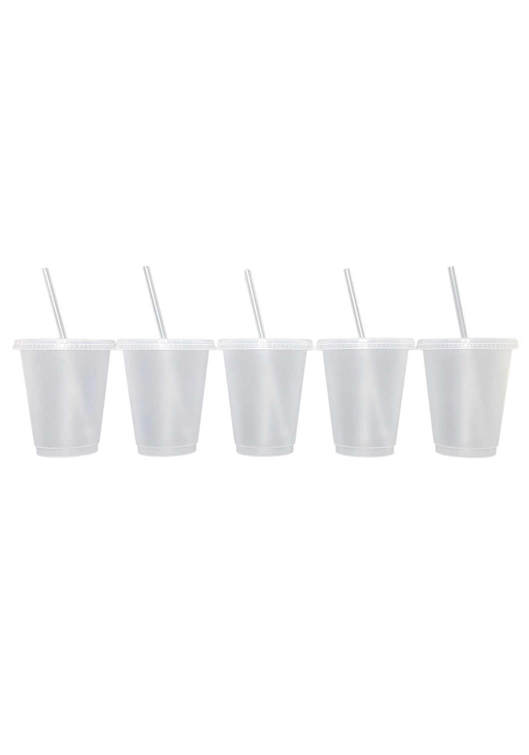 16oz Frosted Clear Cup (5 Pack)