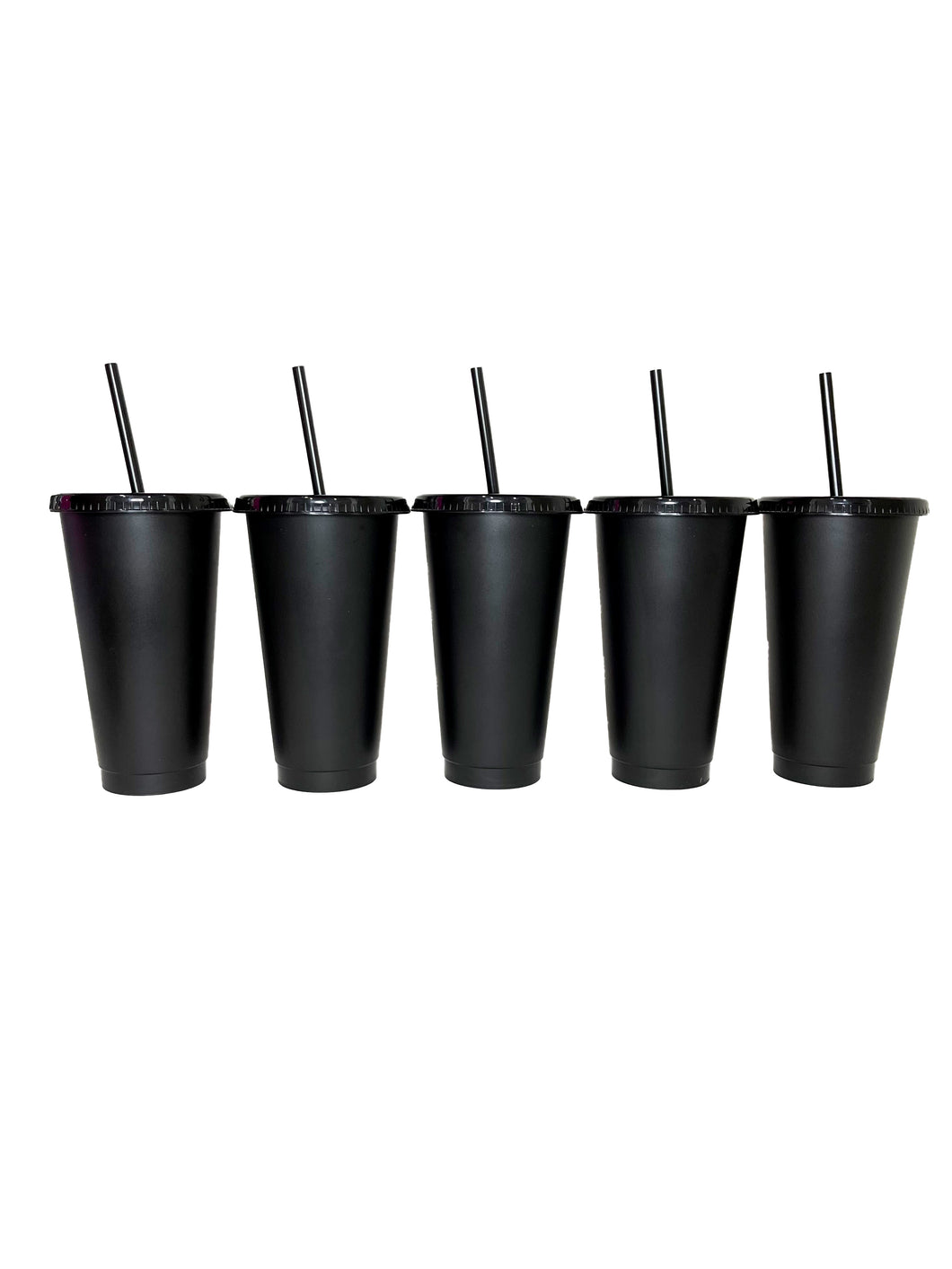 24oz Matte Black Cold Cups (5 Pack)