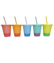 Load image into Gallery viewer, 16oz Color Changing Cold Cups (5 Pack)
