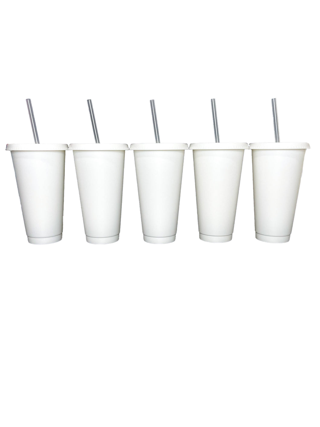 24oz Satin White Cold Cups (5 Pack)