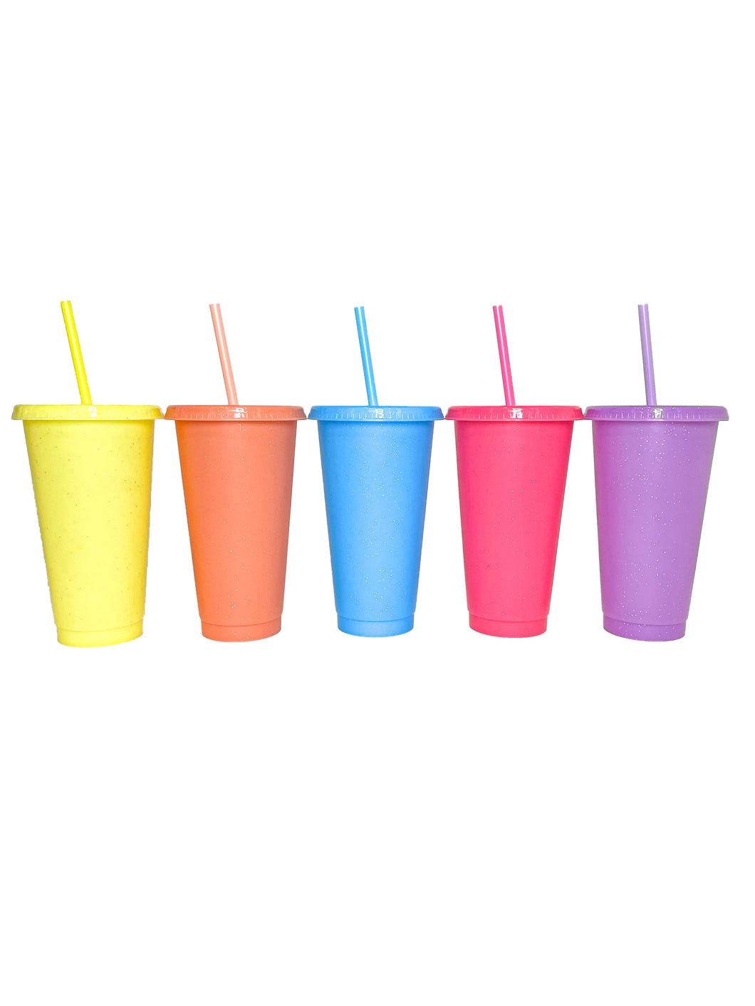 24oz Spring Glitter Cold Cups (5 Pack)